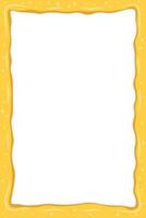 Cheese frame drops background. Liquid cheese drip vector