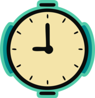 ai généré illustration l'horloge icône png