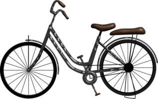 3d render of bicycle vehicle illustration png