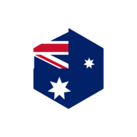 Australien Flagge png Etikette Abzeichen