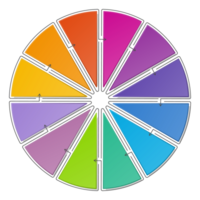 Infografik mit 12 Schritten, Prozess oder Optionen. png