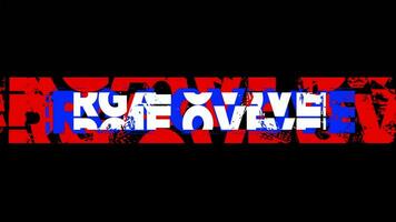 Game Over Lettering with Style text reveal effect animation video