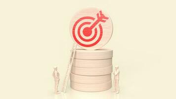 The target icon for business concept 3d rendering. photo