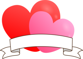 Liebe Herz Flaggen Etikett Etikette Paar Design zum Liebe Valentinstag feiern glücklich Fastival Karte Geschenk png