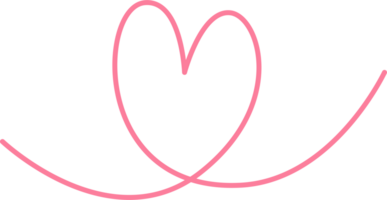 line pattern pink heart flat design for decoration love valentine wedding card design png