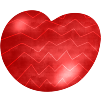 red Heart cute draw Paint Pattern for love valentine wedding festival png