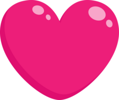pink heart illustration cute design for decorate valentine wedding love festival png