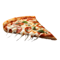 ai generado Pizza rebanadas en transparente antecedentes - ai generado png