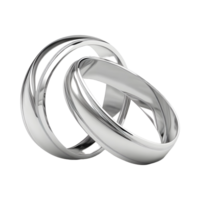 ai généré couple bague sur transparent Contexte - ai généré png