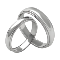 ai généré couple bague sur transparent Contexte - ai généré png