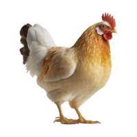 ai generado pollo gallina en transparente antecedentes - ai generado png