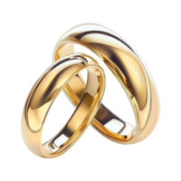 AI generated Couple Ring on Transparent background - Ai Generated png