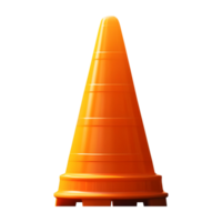 AI generated Traffic Cone on Transparent background - Ai Generated png