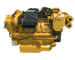 Marine Propulsion Engine for Ships, Yachts and Boats 3D rendering photo