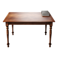 ai gegenereerd houten tafel Aan transparant achtergrond - ai gegenereerd png