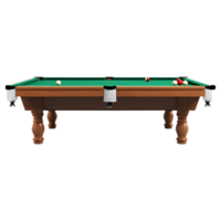 ai generiert Snooker Tabelle auf transparent Hintergrund - - ai generiert png