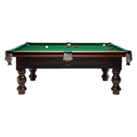 ai généré billard table sur transparent Contexte - ai généré png