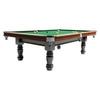 ai generado snooker mesa en transparente antecedentes - ai generado png