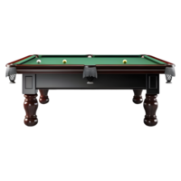 ai generado snooker mesa en transparente antecedentes - ai generado png