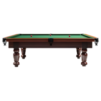 ai generiert Snooker Tabelle auf transparent Hintergrund - - ai generiert png