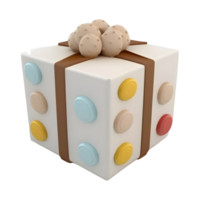 AI generated 3D Rendering of a Gift Box for Thanks Giving on Transparent Background - Ai Generated png