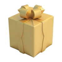 AI generated 3D Rendering of a Gift Box for Thanks Giving on Transparent Background - Ai Generated png