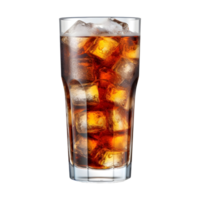 AI generated Soft Drink in a Glass on Transparent background - Ai Generated png