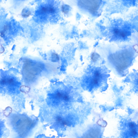waterverf naadloos patroon hand- geschilderd illustratie. abstract blauw vlekken en spatten achtergrond universeel baseren voor uw ontwerp van textiel, omhulsel papier, behang, omslag, afdrukken png