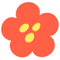 Jahrgang Hand gezeichnet abstrakt Frühling Blume Zeichen Symbol Objekt Element png