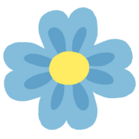 Jahrgang Hand gezeichnet abstrakt Frühling Blume Zeichen Symbol Objekt Element png