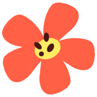 årgång hand dragen abstrakt vår blomma tecken symbol objekt element png