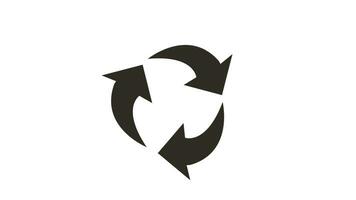 2d animated buffering intert, circle, recycle icon sign with alpha channel video