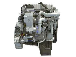 Car Engine 3D rendering on white background photo