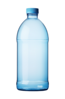 Blue empty water bottle isolated on transparent background png