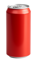 rosso morbido bevande può isolato su trasparente sfondo png