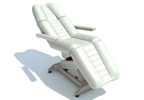 Medical Examination Chair 3D rendering on white background photo