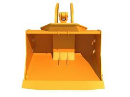 Excavator Bucket heavy construction machinery 3D rendering photo