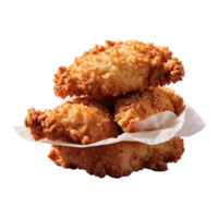 AI generated fast food snacks fried chicken isolated on transparent background png