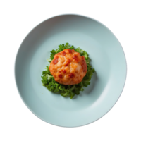 AI generated food fish egg meatballs isolated on transparent background png