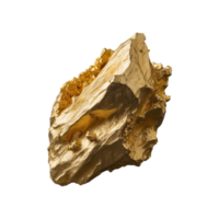 AI generated Gold from rosia montana isolated on transparent background png