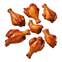 AI generated food chicken wings fast food isolated on transparent background png