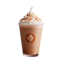 ai generado especia latté aislado en transparente antecedentes png