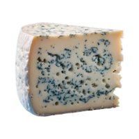 ai gegenereerd blauw kaas wiel geïsoleerd Aan transparant achtergrond png