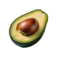 ai gegenereerd vers avocado geïsoleerd Aan transparant achtergrond png