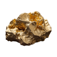 AI generated Gold from rosia montana isolated on transparent background png