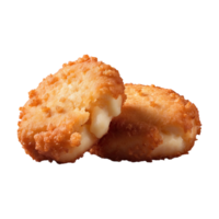 AI generated chicken nuggets isolated on transparent background png