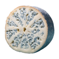 AI generated Blue Cheese Wheel isolated on transparent background png