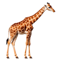 AI generated Giraffe isolated on transparent background png
