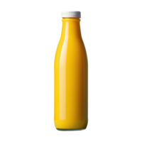 ai genererad juice flaska gul isolerat på transparent bakgrund png