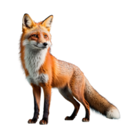 ai generiert Fuchs isoliert auf transparent Hintergrund png